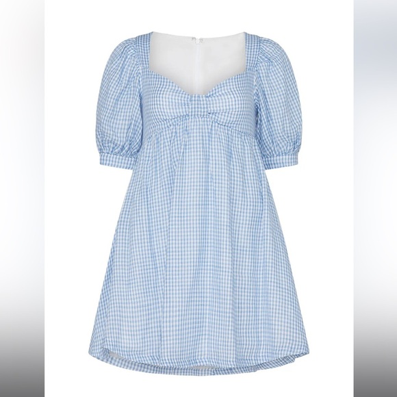 RTR NOW Blue Gingham Babydoll Dress - Picture 5 of 10